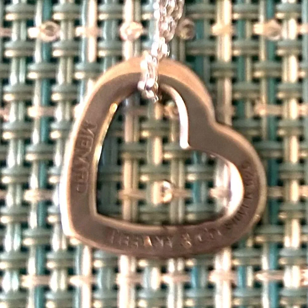 Tiffany Silver Menard Heart Necklace